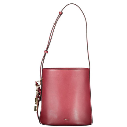Furla Rosso Leder Damen Beuteltasche