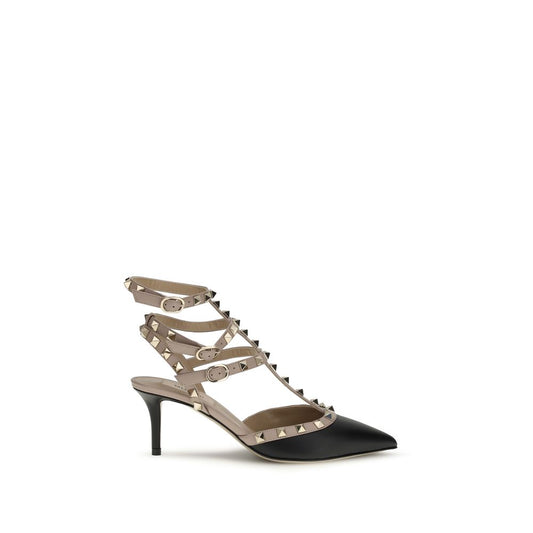 Valentino Garavani Schwarze Pumps aus Kalbsleder Bos Taurus