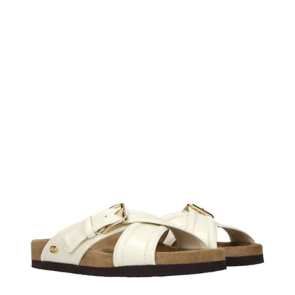 Valentino Garavani Beige Leder-Slipper