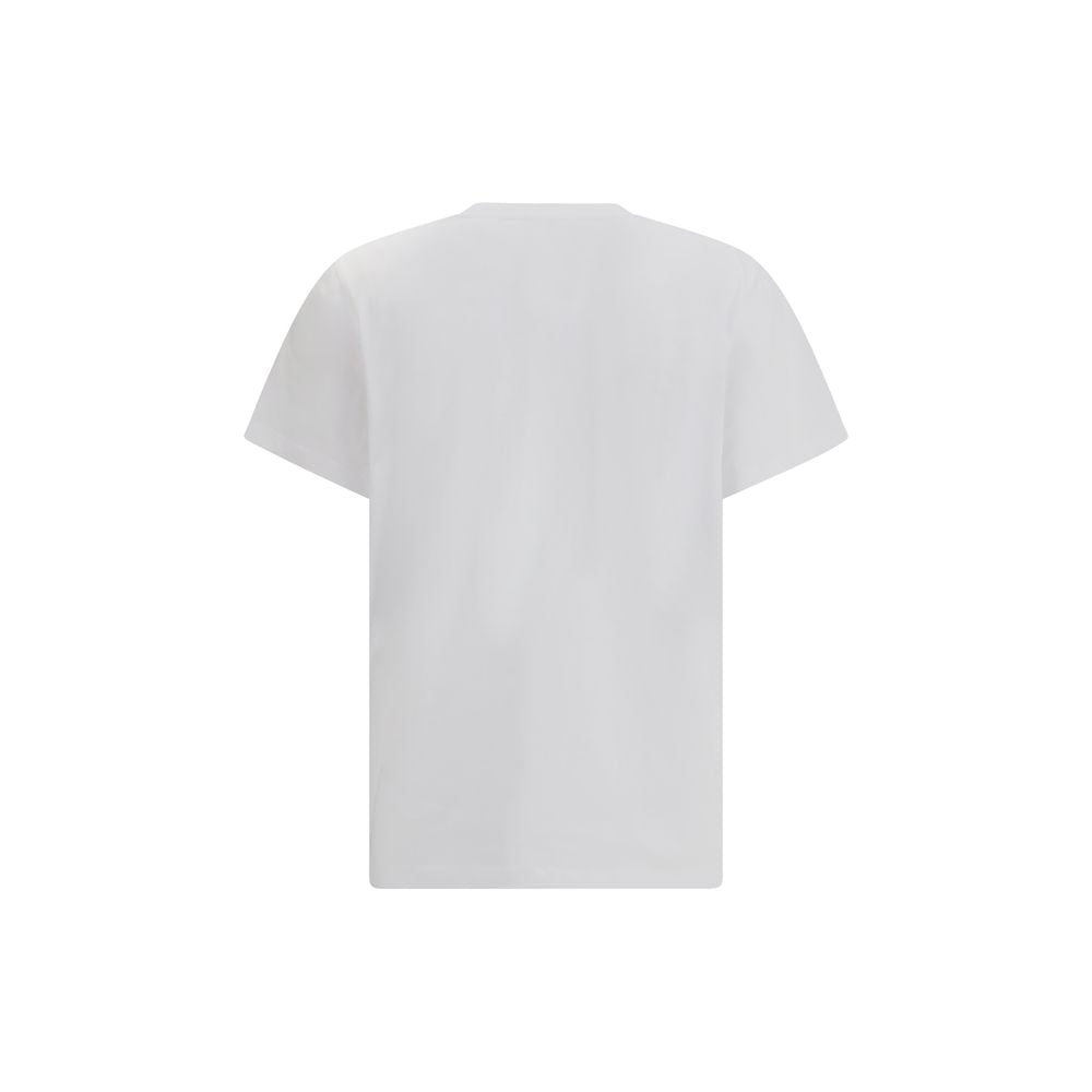Ganni Weißes Baumwoll-T-Shirt