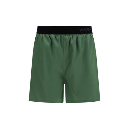Tom Ford Zweifarbige Seiden-Bermudashorts