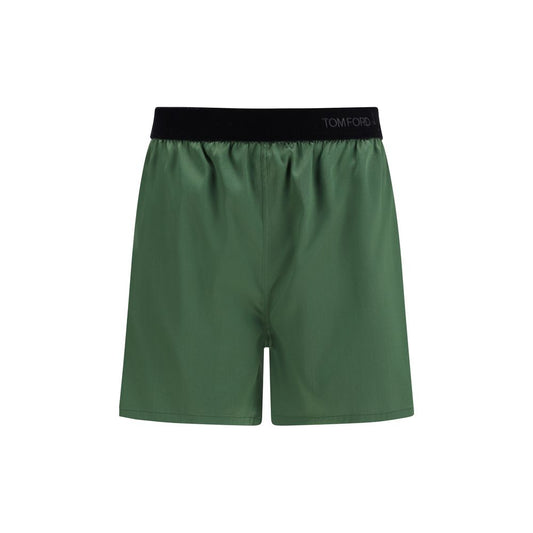Tom Ford Zweifarbige Seiden-Bermudashorts