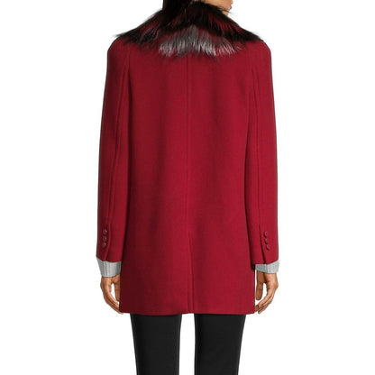 Fendi Mehrfarbiger Mantel aus reiner Schurwolle