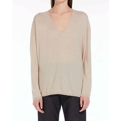 Max Mara Beiger Kaschmirpullover