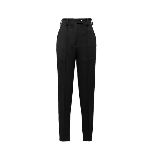 Prada Schwarze Hose aus reiner Schurwolle
