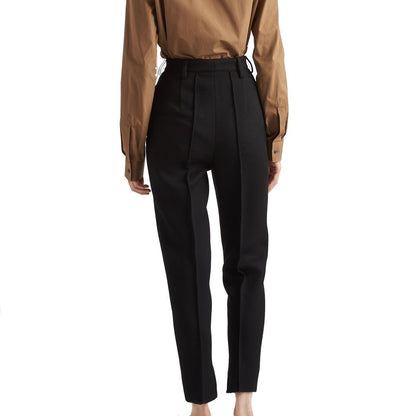 Prada Schwarze Hose aus reiner Schurwolle