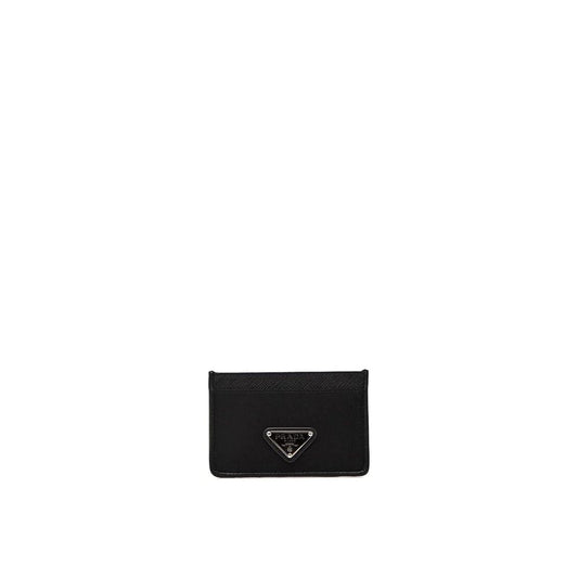 Prada Schwarzer Kartenhalter aus Nylon