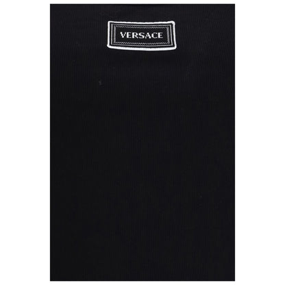 Versace Schwarze Baumwoll-Tanktops