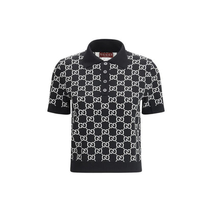 Gucci Schwarzes Wollmuster-Hemd