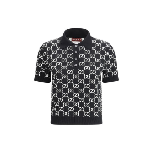 Gucci Schwarzes Wollmuster-Hemd