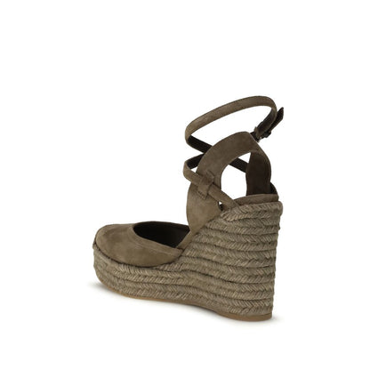 Brunello Cucinelli Beige Kalbsleder Bos Taurus Espadrilles