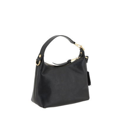 Versace Schwarze Kalbsleder Bos Taurus Handtasche
