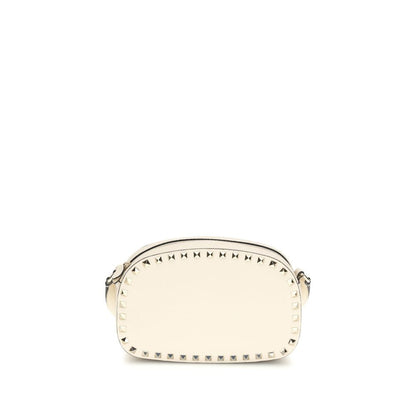 Valentino Garavani Beige Kalbsleder Bos Taurus Schultertasche