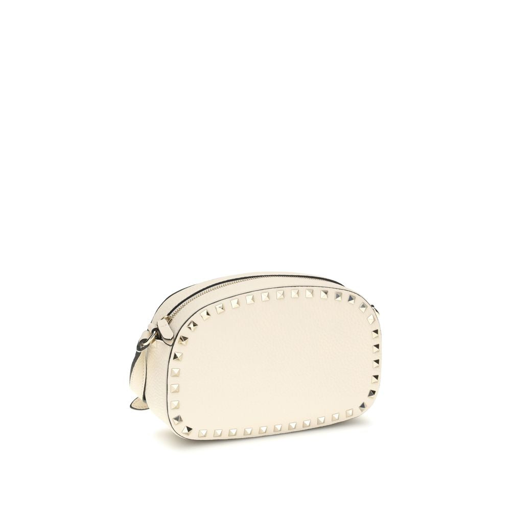 Valentino Garavani Beige Kalbsleder Bos Taurus Schultertasche
