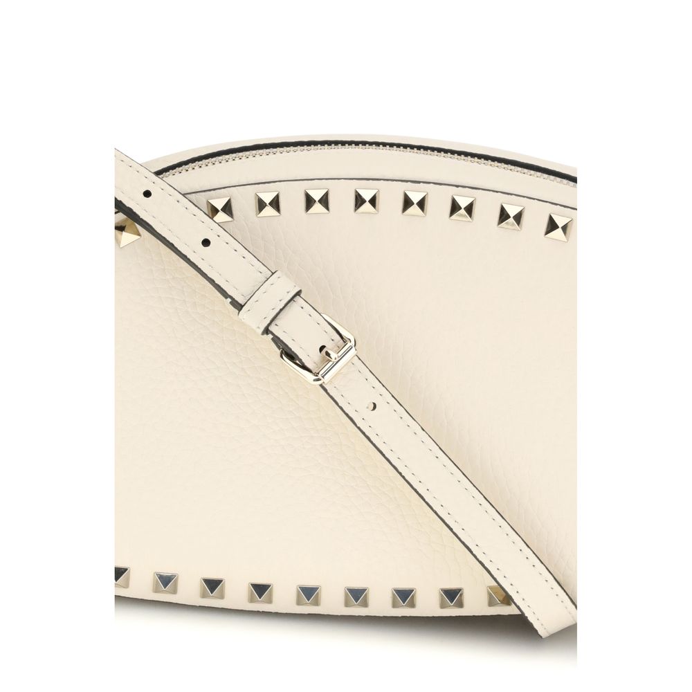 Valentino Garavani Beige Kalbsleder Bos Taurus Schultertasche