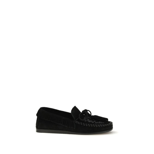 Isabel Marant Schwarze "Bos Taurus" Kalbsleder Loafer zum Hineinschlüpfen