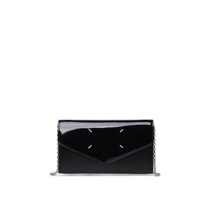 Maison Margiela Schwarzes Kalbsleder Portemonnaie