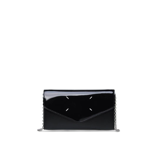 Maison Margiela Schwarzes Kalbsleder Portemonnaie