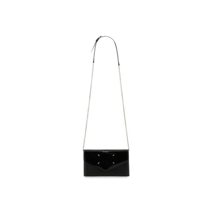 Maison Margiela Schwarzes Kalbsleder Portemonnaie