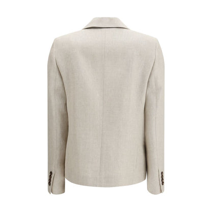 Brunello Cucinelli Beige Leinenblazer