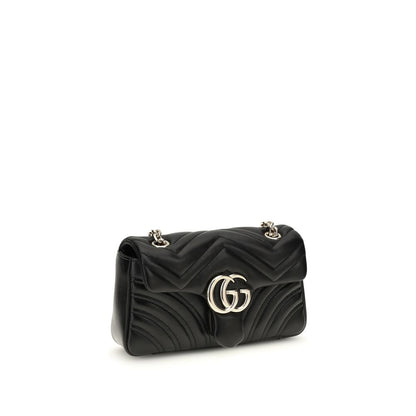 Gucci Schwarze Bos Taurus Kalbsleder Schultertasche