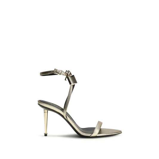 Tom Ford Sandale mit Stiletto-Absatz aus Kalbsleder Bos Taurus in Gold