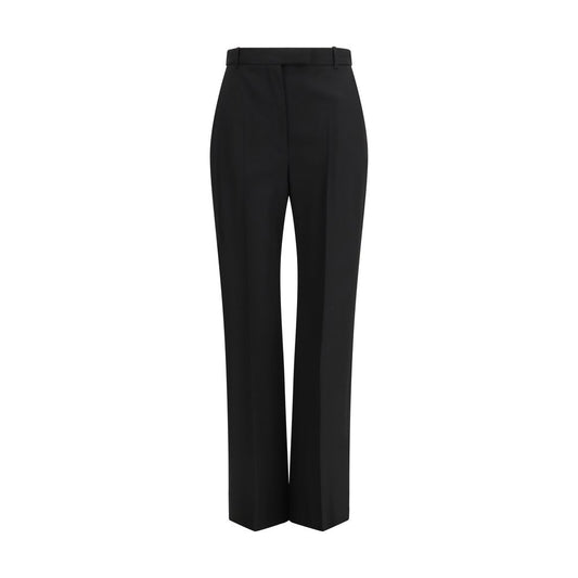 Alexander McQueen Schwarze Baumwoll-Röhrenhose