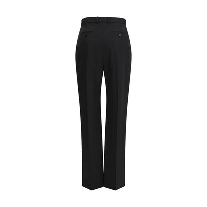 Alexander McQueen Schwarze Baumwoll-Röhrenhose