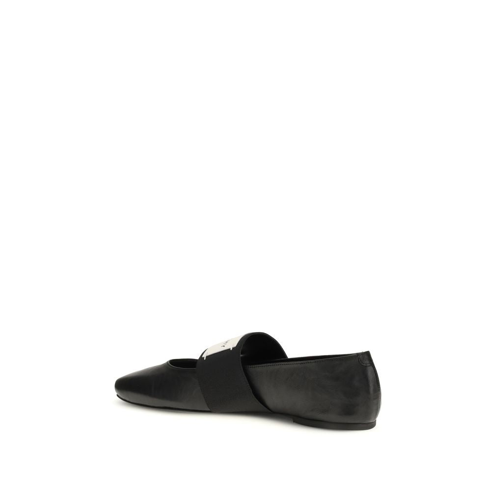 Givenchy Schwarze Lammleder Ballerinas Ovis Aries Aries