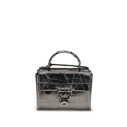 Coccinelle Schwarze Kalbsleder Bos Taurus Handtasche