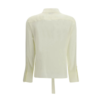Alexander McQueen Zweifarbige Seidenbluse