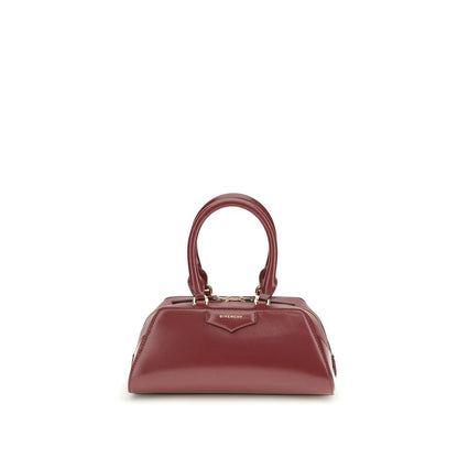 Givenchy Burgundy Calf Leather Bos Taurus Handbag