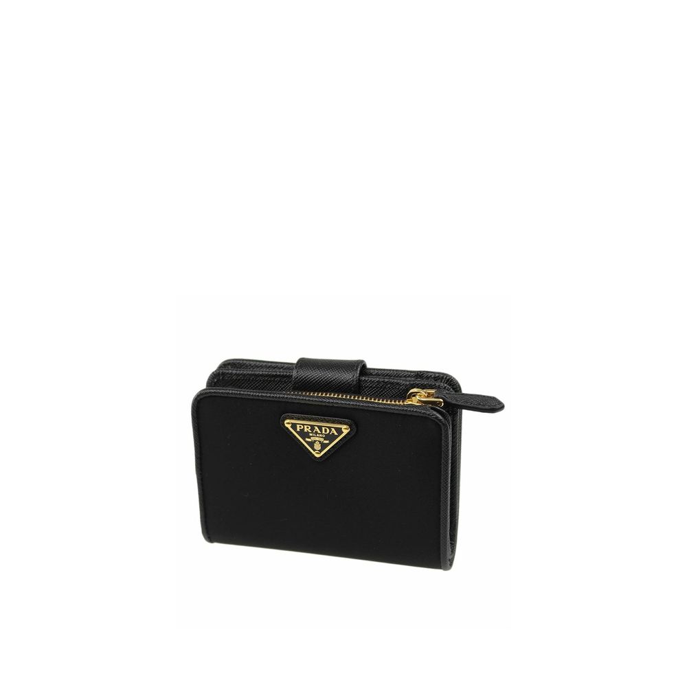 Prada Schwarzes Nylon Portemonnaie