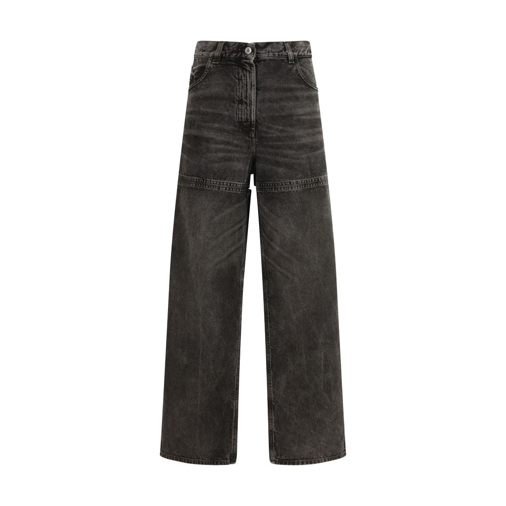 The Attico Schwarze Baumwolljeans Denim