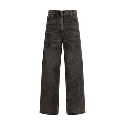 The Attico Schwarze Baumwolljeans Denim
