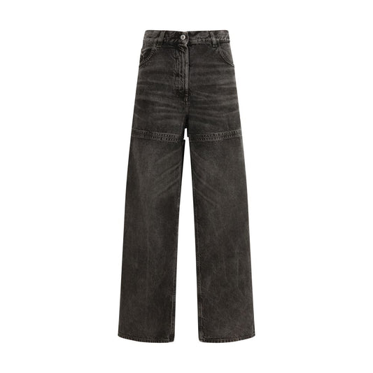 The Attico Schwarze Baumwolljeans Denim