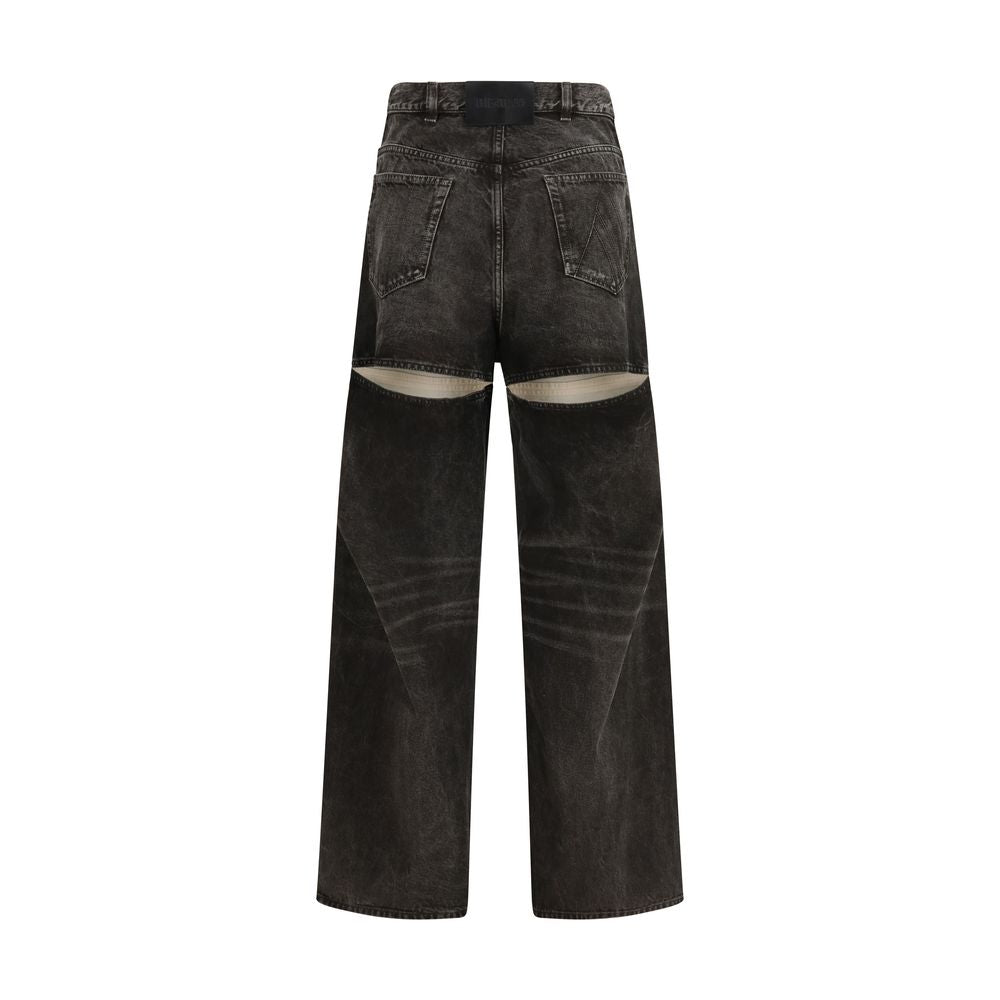 The Attico Schwarze Baumwolljeans Denim