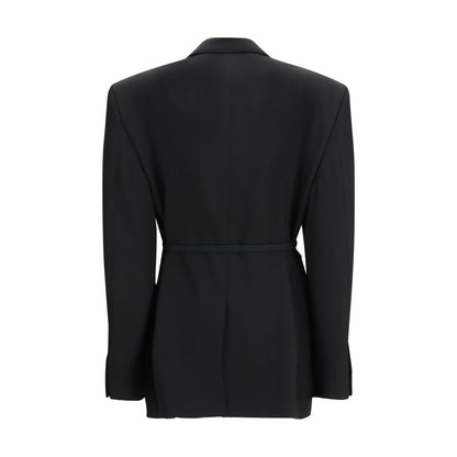 Balenciaga Schwarze Wolljacken und Mäntel