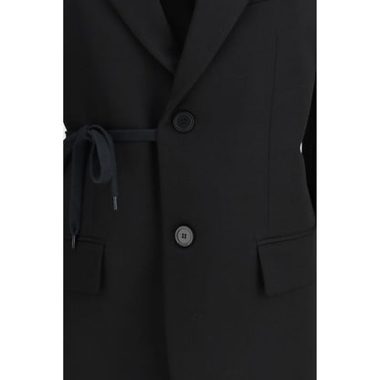 Balenciaga Schwarze Wolljacken und Mäntel