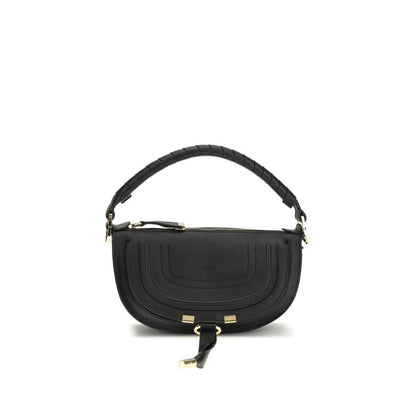 Chloé Schwarze Bos Taurus Kalbsleder Schultertasche