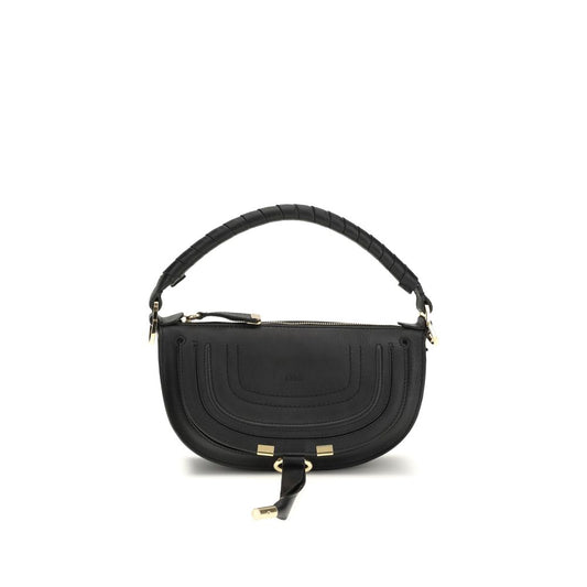 Chloé Schwarze Bos Taurus Kalbsleder Schultertasche