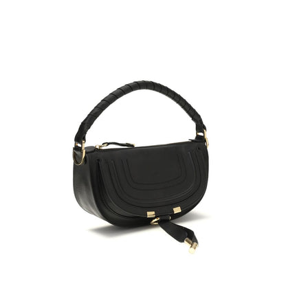Chloé Schwarze Bos Taurus Kalbsleder Schultertasche