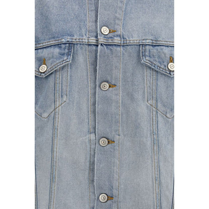 Balenciaga Blaue Jeansjacke aus Baumwolle