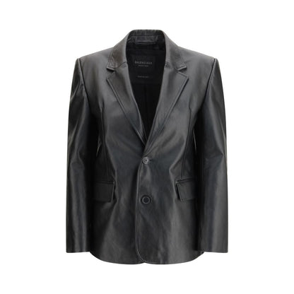 Balenciaga Schwarze Lederjacke