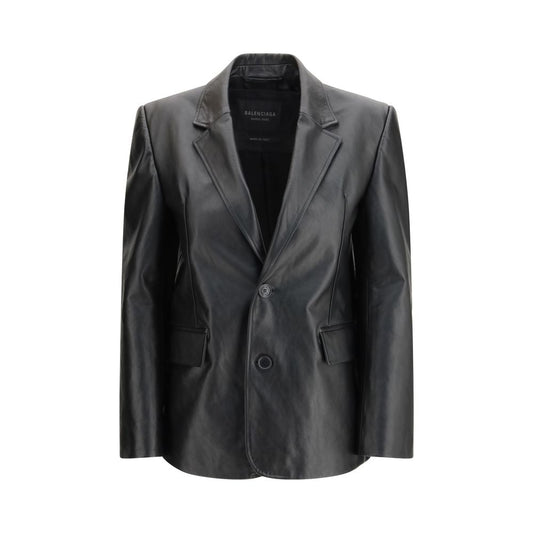 Balenciaga Schwarze Lederjacke