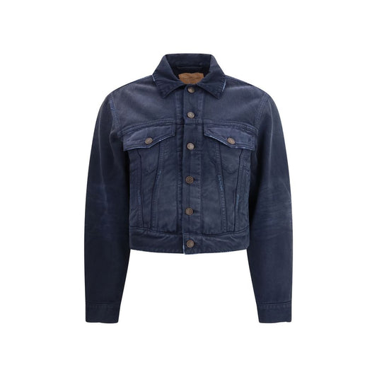 Balenciaga Blaue Jeansjacke aus Baumwolle