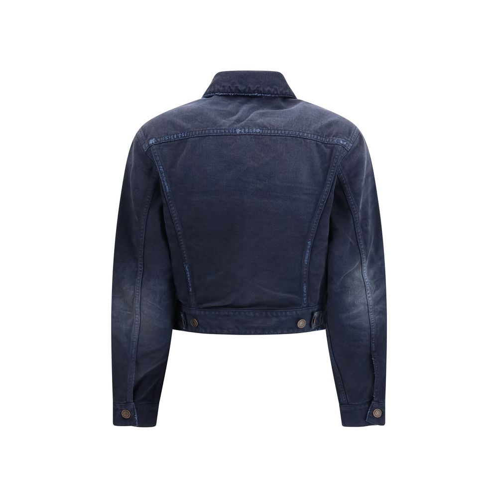 Balenciaga Blaue Jeansjacke aus Baumwolle