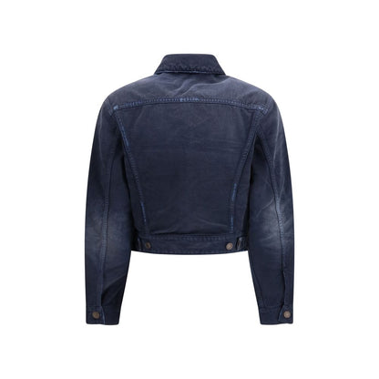 Balenciaga Blaue Jeansjacke aus Baumwolle