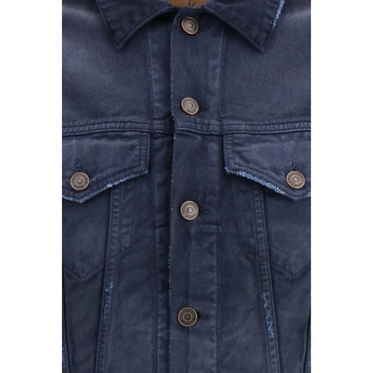 Balenciaga Blaue Jeansjacke aus Baumwolle