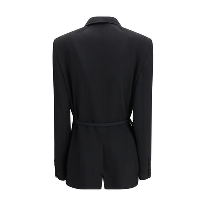 Balenciaga Schwarzer Wollmantel